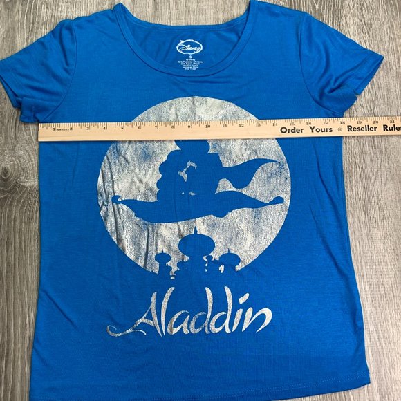 Disney Aladdin Girls/Womens Shirt Blue Size Small - Picture 5 of 8